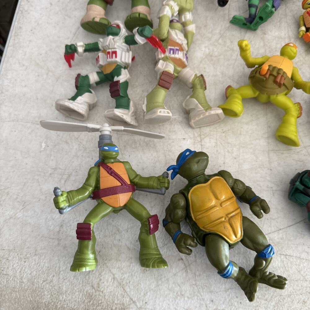 Big TMNT Teenage Mutant Ninja Turtles Action Figure Lot Some VTG - Picture 2 of 11